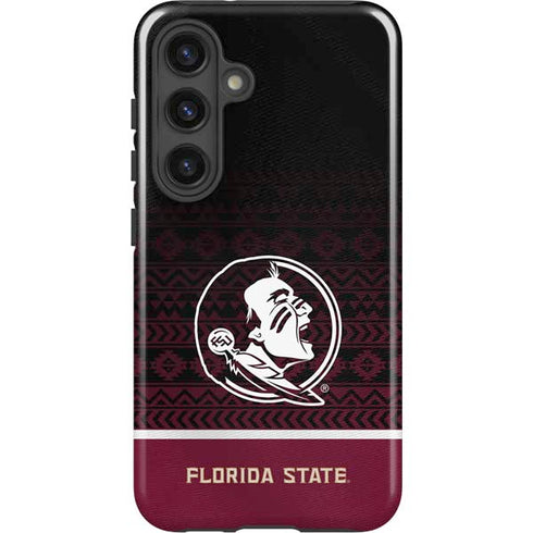 Florida State University Pattern Jersey Galaxy S24 Plus Impact Case